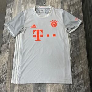 Adidas Bayern Munich Soccer Jersey 2020-2021 Away Size M Gray Joshua Kimmich